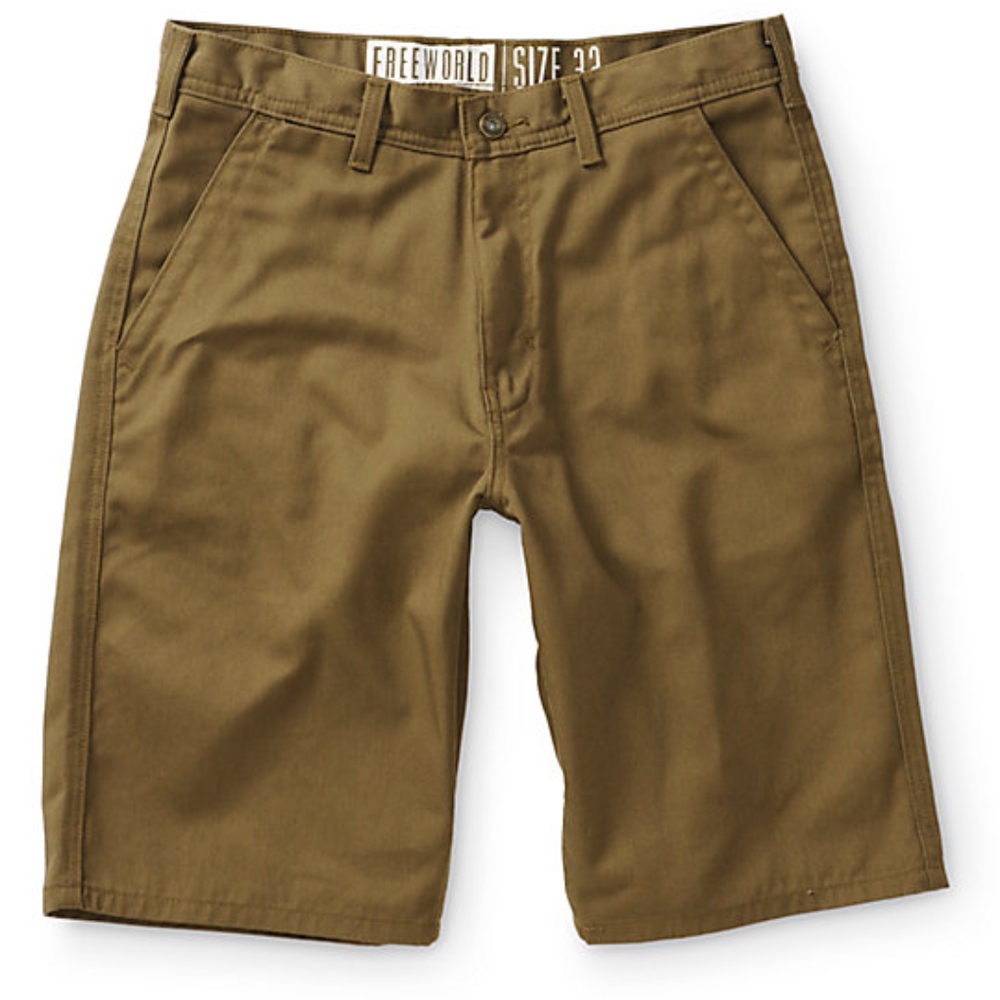 FREE WORLD Hooligan Chino Shorts - NEW WITH TAGS!